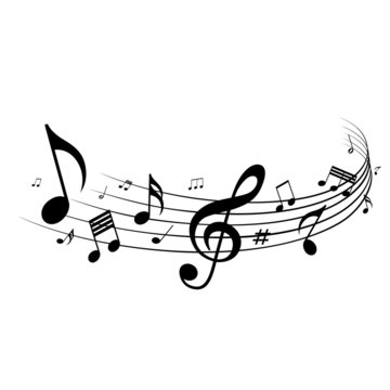 Musical notes design, vector illustration