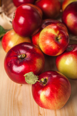 Ripe red apples