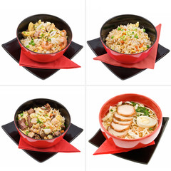 food in red dish