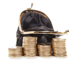 Purse and coins
