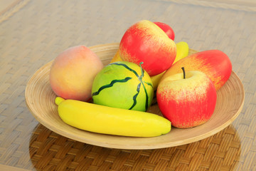 wooden fruit model