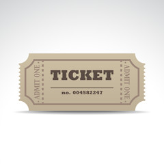 Tickets with a shadow - illustration