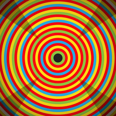 Colorful target with crosshair