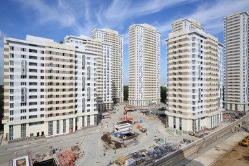 Under construction residential complex
