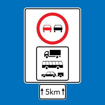 set of road signs