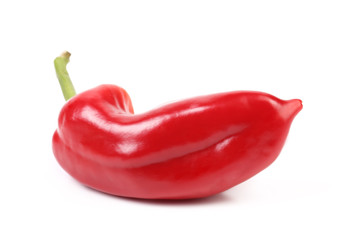 Red bell pepper isolated