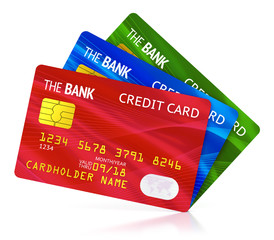 Three color credit cards