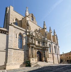 Fototapeta na wymiar Kościół Santa Maria Maggiore Montblanc, Tarragona Hiszpania
