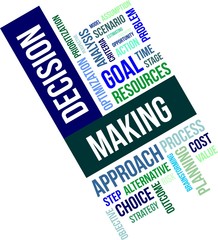 word cloud - decision making