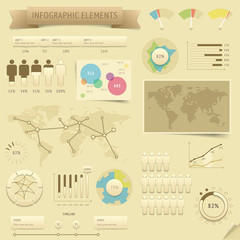 Naklejka premium Infographic design elements