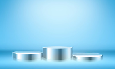 Blank trade show booth for designers.