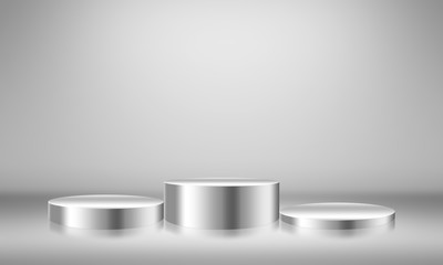 Blank trade show booth for designers.