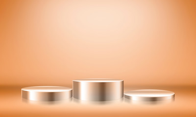 Blank trade show booth for designers.