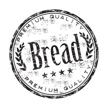 Premium quality bread grunge rubber stamp