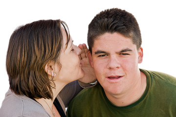 Obraz premium Portrait of a young woman and man