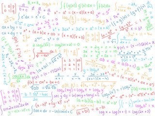 MATHEMATICS Background (science math maths x equations symbols)