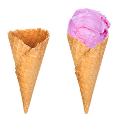 soft serve ice cream isolated