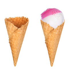 soft serve ice cream isolated