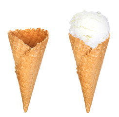 soft serve ice cream isolated