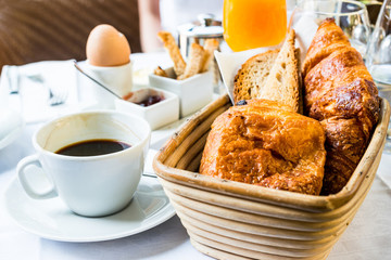 coffee and croissants