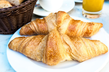 coffee and croissants