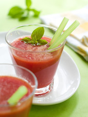 Vegetable juice or smoothie