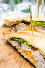 Sandwich with chicken,