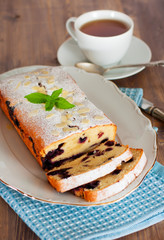 Biscuit with blueberry