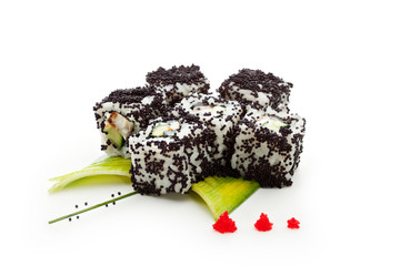 Salmon and Smoked Eel Maki Sushi