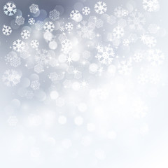 Christmas snowflakes background