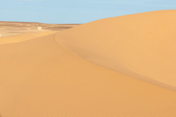 sand dune in sahara dessert