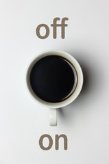 Kaffeepause Schalter Konzept