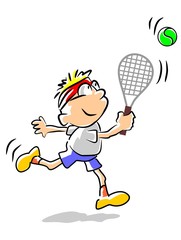 Tennis kid - illustration