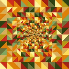 Foto op Plexiglas Zigzag Vintage herfst driehoeken naadloze patroon achtergrond. EPS10-bestand