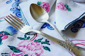 Embroidery & cutlery