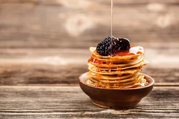 Deurstickers Mini pancakes © Grafvision