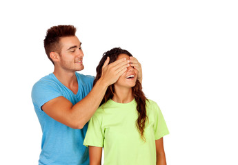 Fototapeta premium Young couple in love