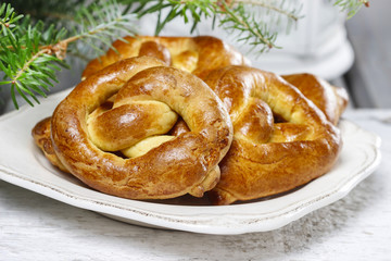 Christmas pretzel