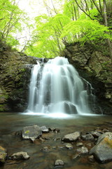 Waterfall of fresh green, Asamaootaki, Gunma, Japan