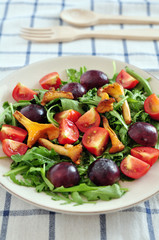 Salat mit Pfifferlingen