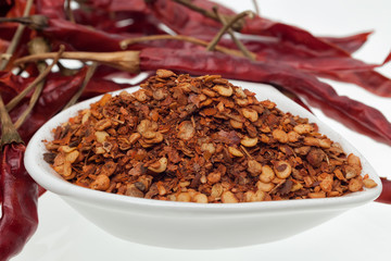Dry red chili pepper