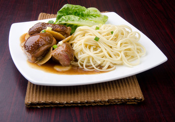 Fototapeta premium Duck noodle food. asia food