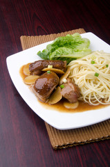 Duck noodle food. asia food