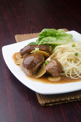 Duck noodle food. asia food