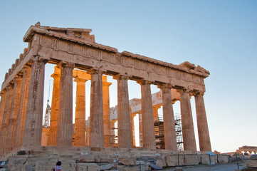 Obraz premium The Parthenon on the Athenian Acropolis, Greece.