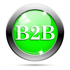 Metallic green glossy icon