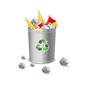 recycle garbage bin