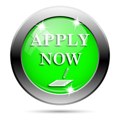 Metallic green glossy icon