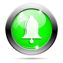 Metallic green glossy icon