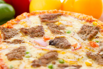 Beef pizza